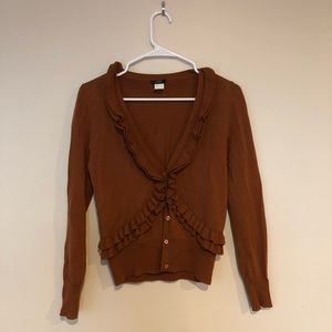 J.Crew Burnt Orange Cardigan